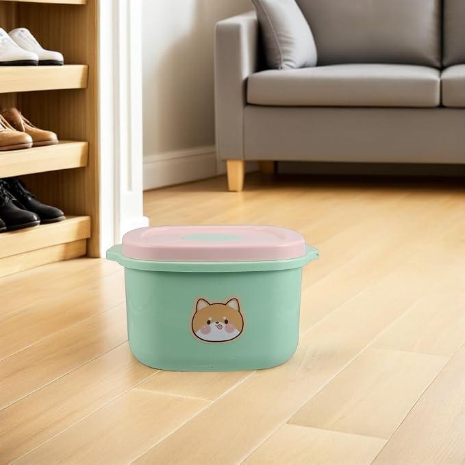 Airtight 5l Pet Food Storage Bucket with Lid, Vacuum Seal Plastic Dog and Cat Food Container for Moisture and Dust Protection, Kitchen Pantry Organization for Pets
