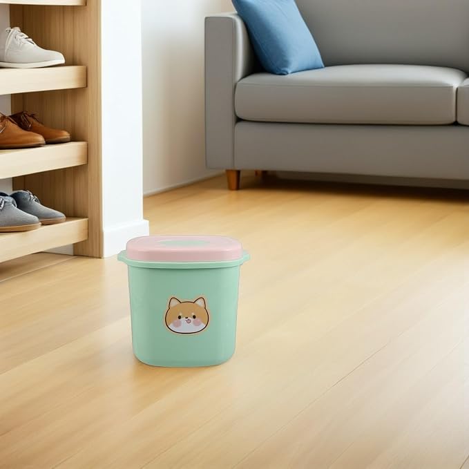 Uonlytech Dog Cat Food Storage Bin with Lid 3l Airtight Plastic Container Vacuum Seal Moisture Dust Proof for Home Portable Pet Food Preservation
