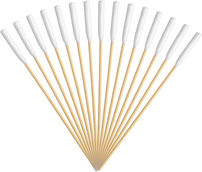 100 Pcs Large Cotton Swabs, 6 Inch, Bamboo Handle