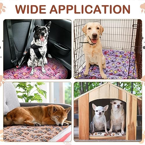 Tuanse 4 Pack Soft Pet Bed Mat Small Dog Crate Fleece