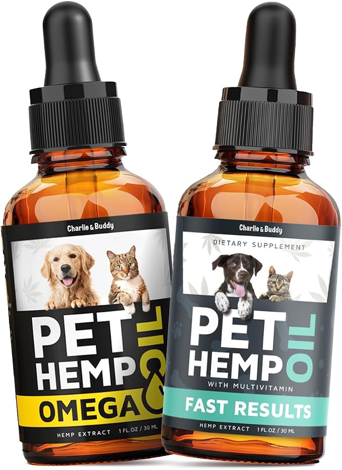 Charlie&Buddy Hеmp and Salmon Oils for Dogs - Omega 3,6,9 for Skin, Coat, Anxiеty Relief and Jоint Pаin