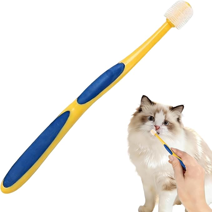 Toothbrush for Dogs | Dog Toothbrush - Teeth Grooming Tool for Hygiene Health Bad Breath Puppy Kitten Senior Small Large Breed Pet