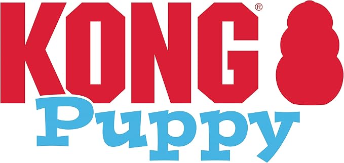 KONG Puppy, Natural Rubber Teething Chew Toy, for XS Puppies, Blue | Gentle Natural Teething Rubber Toy, Stuffable for Treats & Built for Chewing & Fetch with Growing Puppies