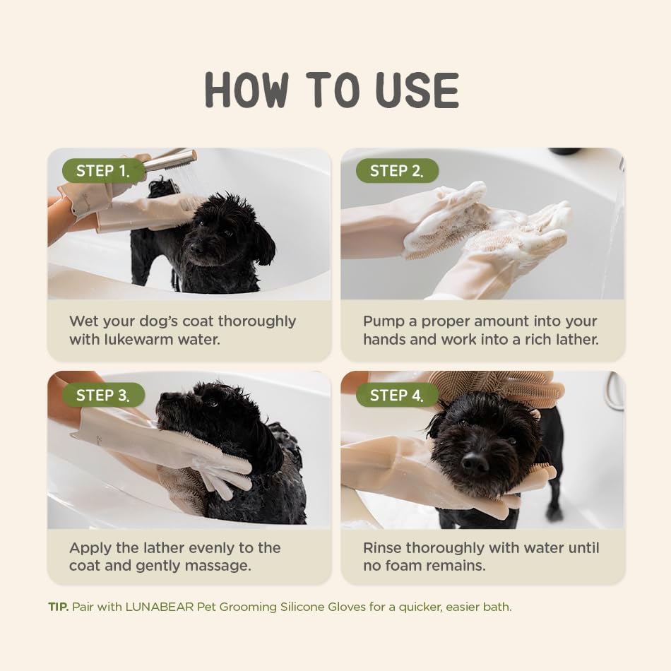 Gentle Cleansing Dog Shampoo and Conditioner, 16.9 fl oz | Made in Korea, Gentle 2-in-1 Formula for Dogs with Sensitive, Dry, or Itchy Skin, Sulfate-Free, Paraben-Free, Phthalate-Free