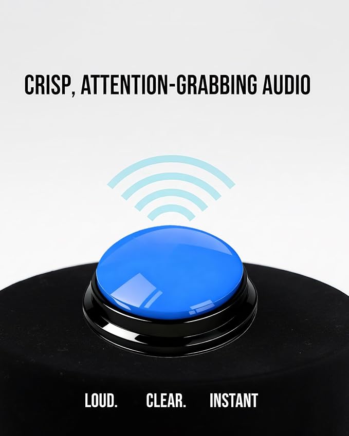 Dog Talk Buttons Voice Recording Button, Midnight Blue