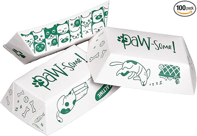 SCT Small Disposable Pet Food Bowl, 1/2 Cup, 100 Count