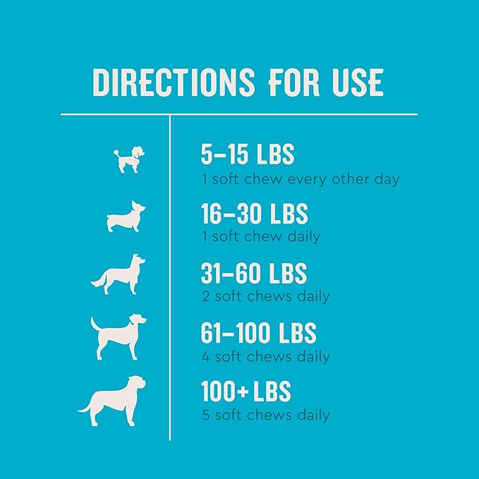 VetIQ Max Strength Hip & Joint Chews for Dogs, 90ct | Extra-strength joint support for senior & large breeds; glucosamine, MSM & krill oil; chicken flavor; daily chew