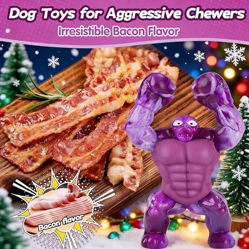 Furdog Dog Toys for Aggressive Chewers Indestructible Dog Toy for Large Dogs Tough Dog Toys to Keep Them Busy