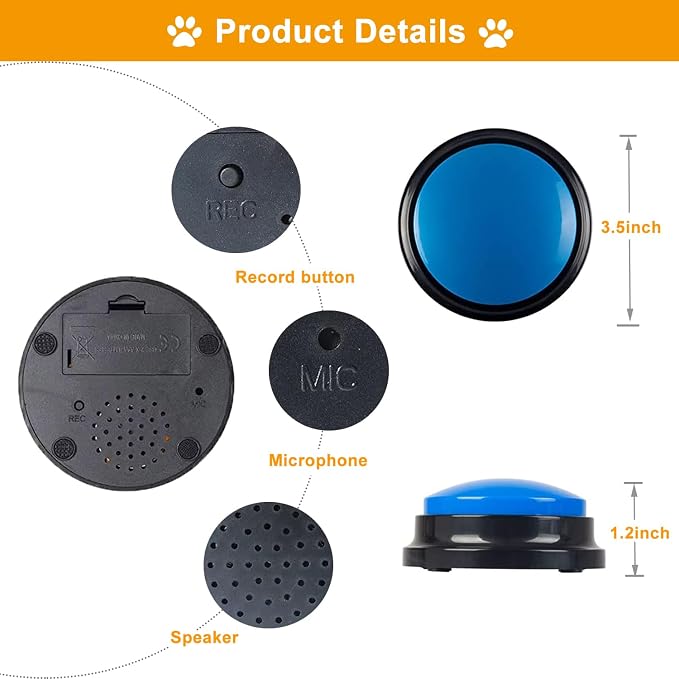 Voice Recording Button, 4 Color