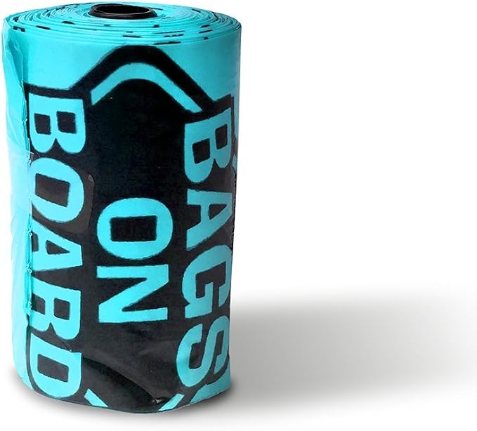 Bags on Board Odor Control Dog Poop Bags | Ocean Breeze Scent | 9 x14 Inches, 140 Waste Pickup Bags (3203940043)