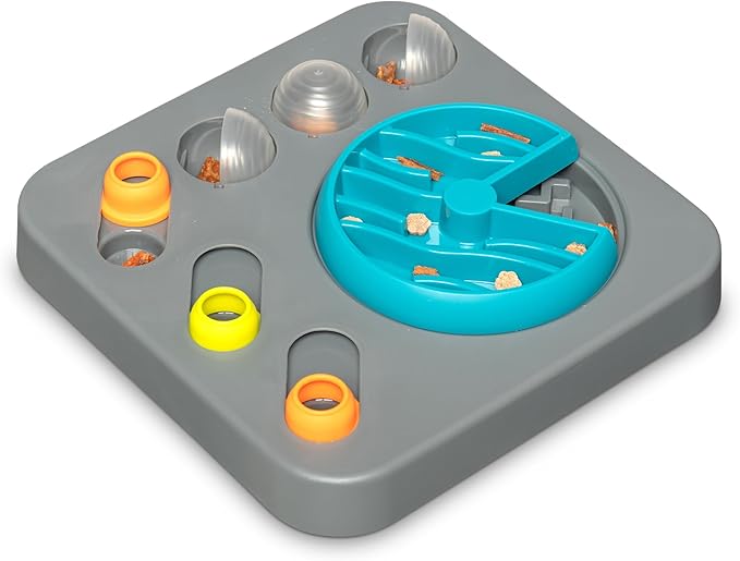 Messy Mutts Flip'n Slide Puzzler, Medium, 12.5" x 12.5", Grey