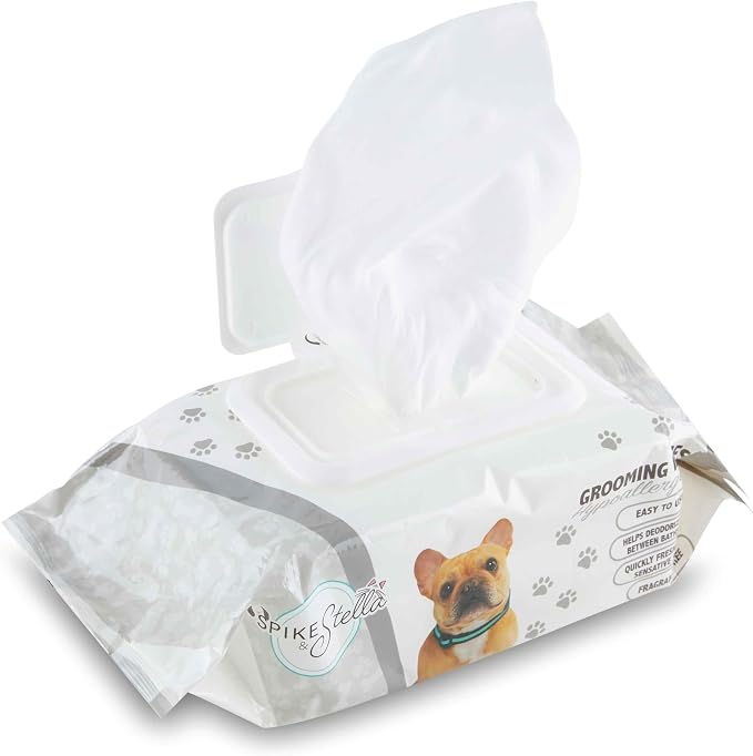 110 Pack Pet Grooming Wipes, Large & Extra-Large, 6" x 8"