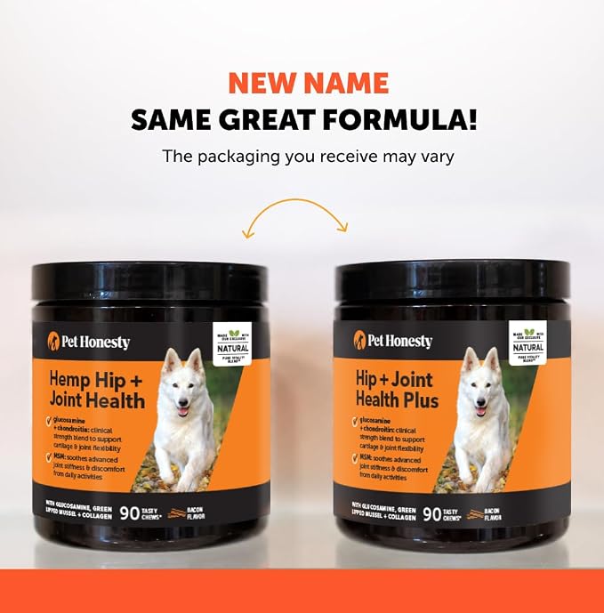 11-in-1 Advanced Hip + Joint Supplement for Dogs - Mobility Support with Glucosamine Chondroitin, Turmeric, & Green Lipped Mussel, MSM - Soothes Joint Stiffness & May Reduce Discomfort (Bacon, 90 Ct)