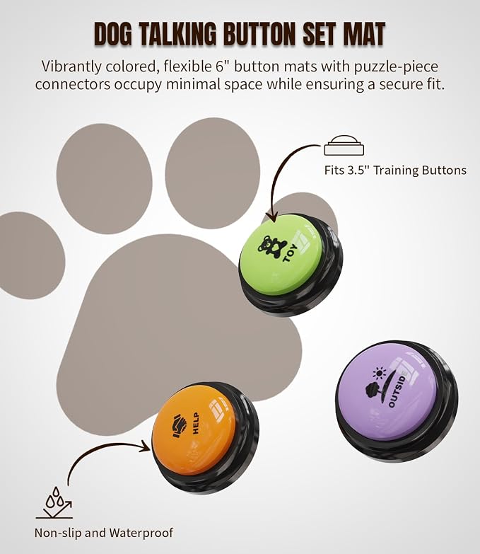 Acools Dog Buttons for Communication, 6 Pcs