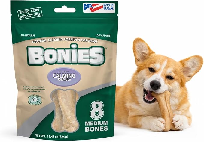 Bonies Natural Calming Formula Medium-Sized Single Bone, Chamomile, Chicken, Medium