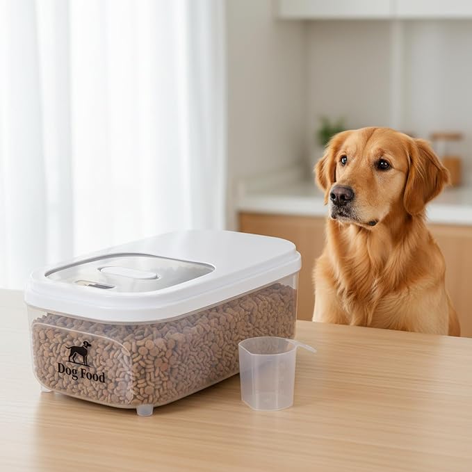 Dog Food Storage Container, 6L, Clear