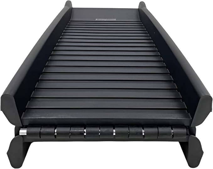 HugglePets Dog Pet Ramp - Plastic Folding Bi Lightweight Strong Car/Van Travel (Black With No Matting)