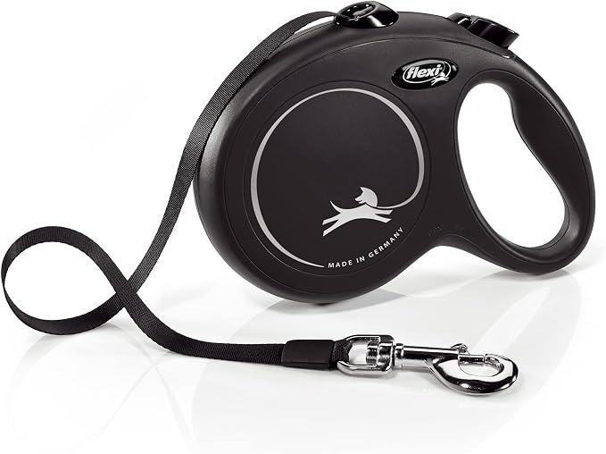 Flexi Automatic Leash New Classic L 5 M Black Tape, Multi