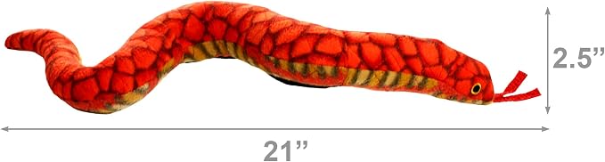 TUFFY® : 2 Pack Snake Dog Toy: Ultra Durable Plush Toy with Multiple Layers & Reinforced Seams, Washable and Floats, Original Construction