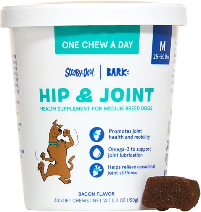 BARK x Scooby Hip & Joint Health Supplement for Medium Breed Dogs