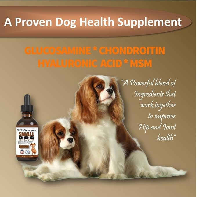 NODENS Small Dog Hip and Joint Liquid Glucosamine for Dogs with Chondroitin