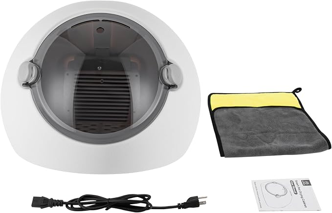Electric Pet Dryer Box, 600W 45dB Quiet Automatic Dryer Box w/LED Lights Safe Door Lock 5-90Minute 360° Full Body Professional Fast Drying Blower for Cats and Small Dogs Within 16.53lbs
