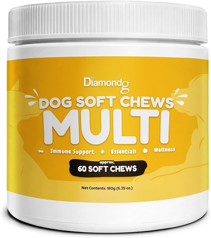 Diamondg Dog Mutivitamin Chews with Turkey Tail & Probiotics, 60ct