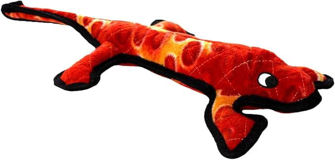 TUFFY® : 2 Pack Lizard Dog Toy: Ultra Durable Plush Toy with Multiple Layers & Reinforced Seams, Washable and Floats, Original Construction
