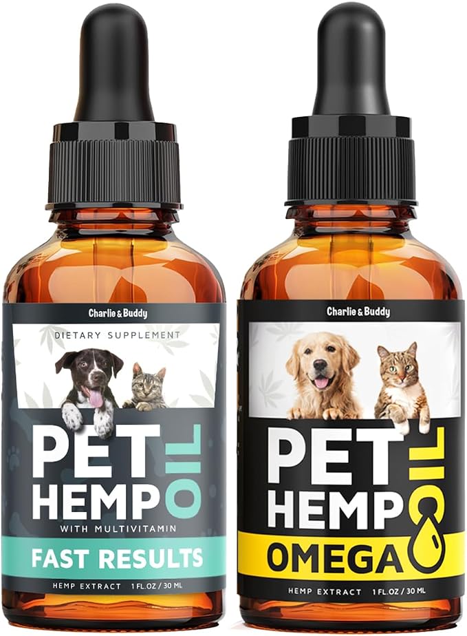 Charlie&Buddy Hеmp and Salmon Oils for Dogs - Omega 3,6,9 for Skin, Coat, Anxiеty Relief and Jоint Pаin