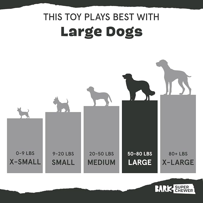 BarkBox Tipsy Rosé Dog Toy - Toy for Large Dogs | for Aggressive Chewers | Durable Treat-Dispensing Rubber | Puppy Teething Toys & Dog Toys to Keep Them Busy