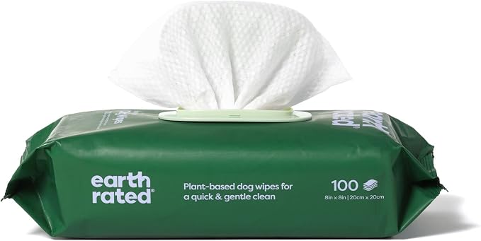 Earth Rated Dog Walking Essentials Bundle - 300 Waste Bags + 100 Grooming Wipes, Lavender