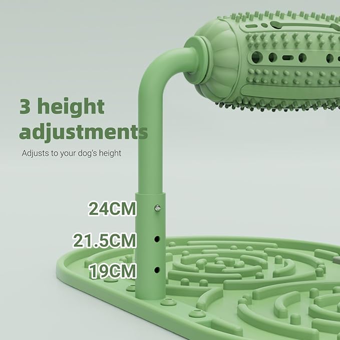 Dog Puzzle Feeder, Silicone Slow Food Mat, Interactive Dog & Cat Food Puzzle Toy, Adjustable Height, Large Capacity, Relieves Anxiety and Boredom, Enhances IQ Training for Large Dogs Pets