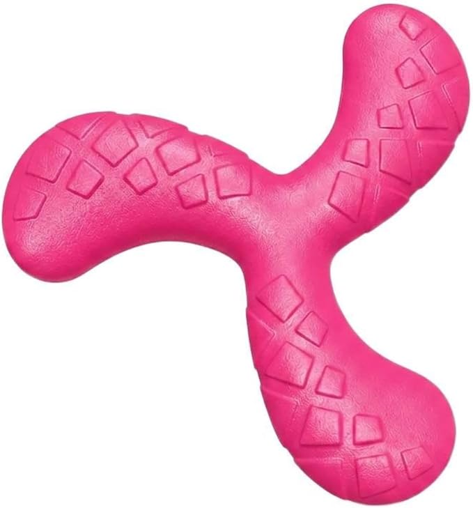 Dog Chew Toy, Durable Y-Shape Dental Toy, Rose Red