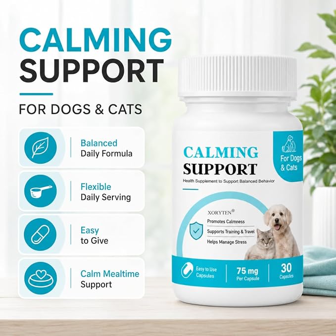 Calming Support Supplement for Small Dogs & Cats, Small