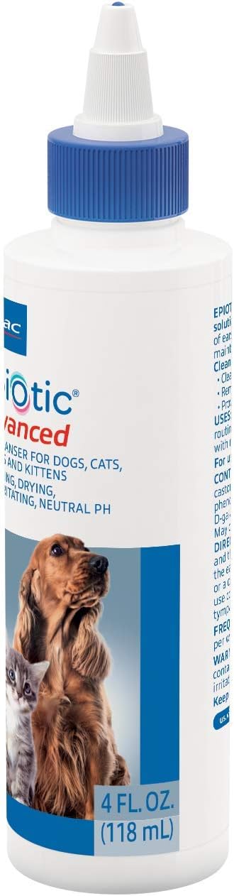 Virbac Epiotic Advanced Ear Cleanser, 4 oz (Pack of 12)