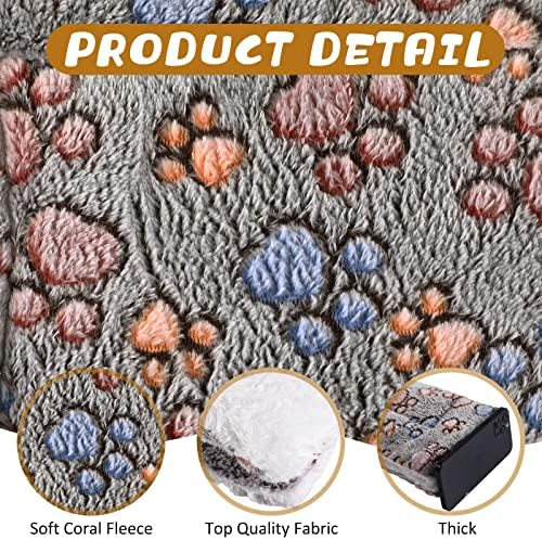 Tuanse 4 Pack Soft Pet Bed Mat Small Dog Crate Fleece