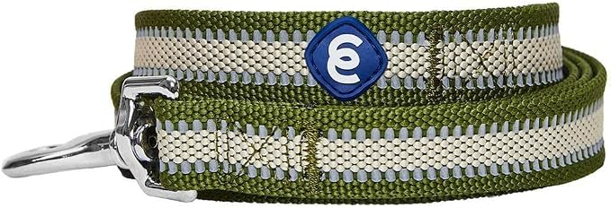 Blueberry Pet Essentials Reflective Dog Leash, Dark Olive, 5 ft x 5/8", Small, Gentle Leader for Dogs, Puppy Essentials, Durable Leash for Active Pet Parents, Matches Collar & Harness