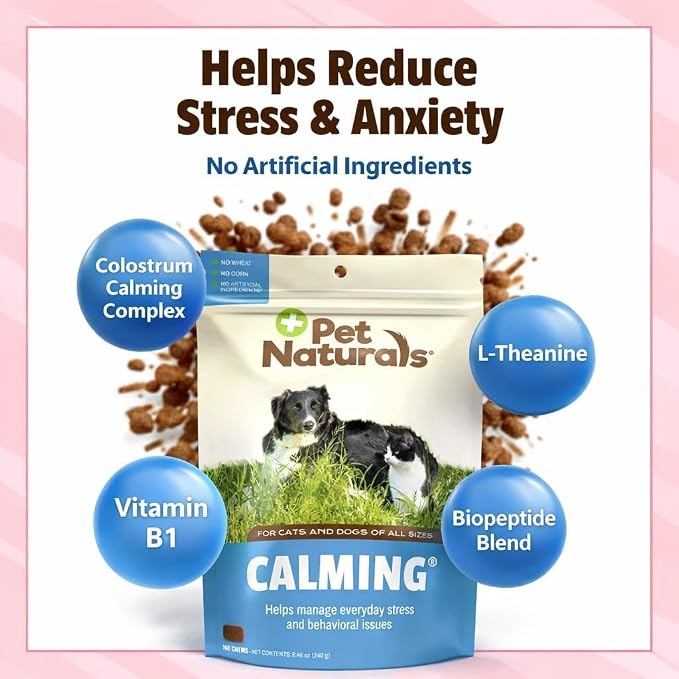 Pet Naturals Calming Chews for Dogs and Cats, Chicken, 160-Pack, 160 Count