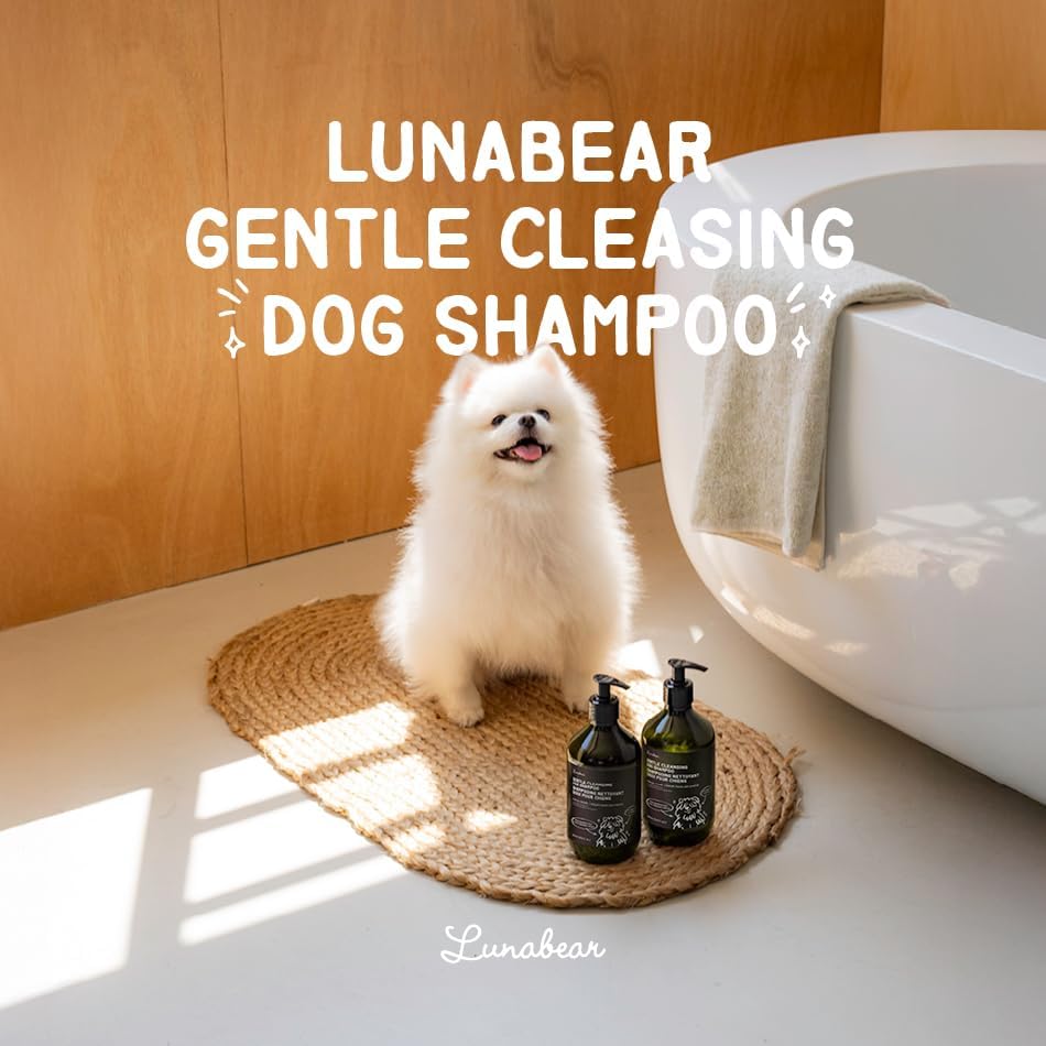 Gentle Cleansing Dog Shampoo and Conditioner, 16.9 fl oz | Made in Korea, Gentle 2-in-1 Formula for Dogs with Sensitive, Dry, or Itchy Skin, Sulfate-Free, Paraben-Free, Phthalate-Free