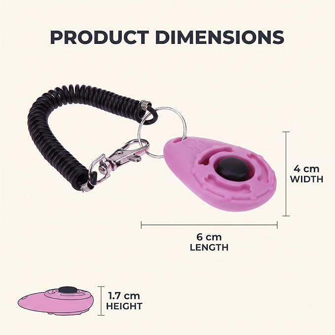Jinshining Pink Clicker, 1 Pc