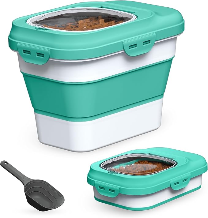 TIOVERY Dog Food Storage Container, 10lb, Clear