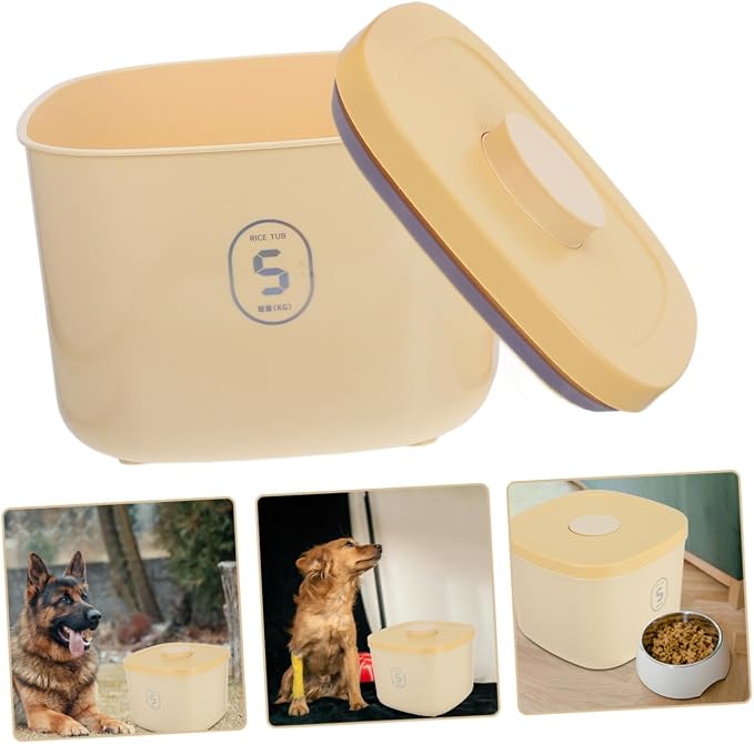 Airtight Pet Food Storage Container Dog and Cat Food Canister Large Capacity Moisture Stylish Vacuum Sealed Design for Pet Meals
