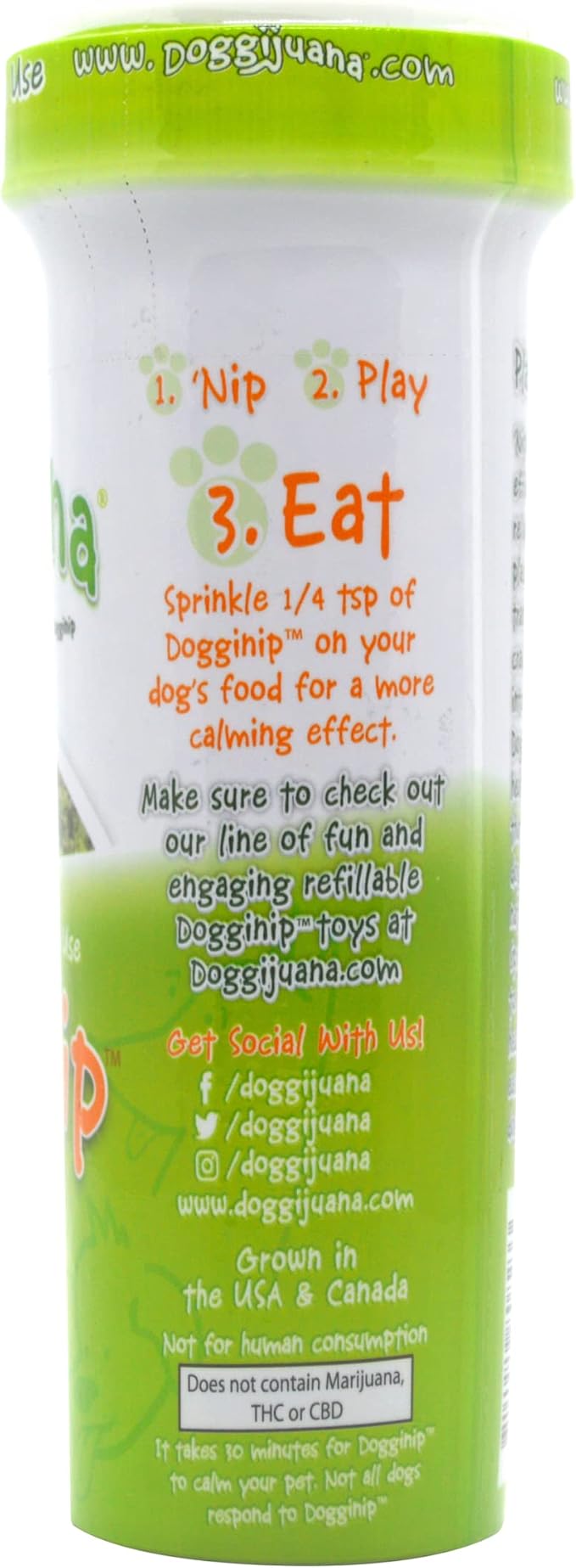Doggijuana Juananip Refill Bottle for Dogs, 2-Pack