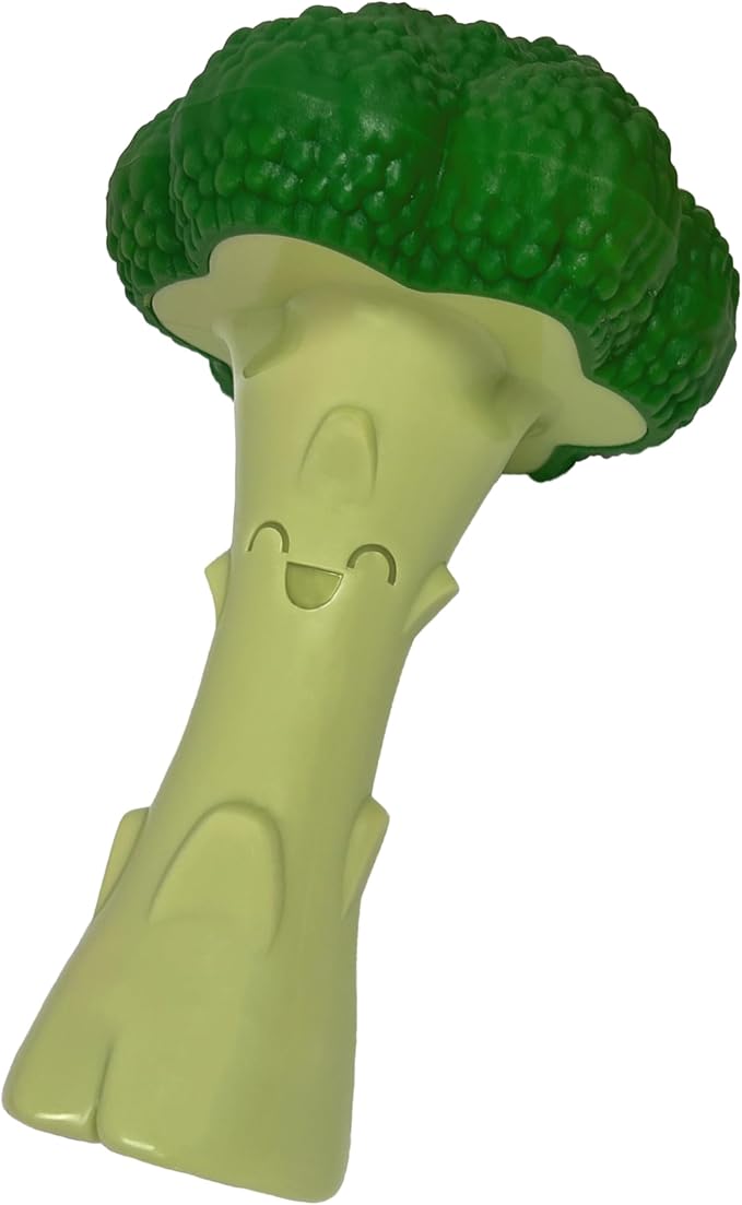 Nylabone, Extremely Strong Chewing Effect, Novelty Broccoli Chew Toy, Durable Chew Toy with Bacon and Cheese Flavour, Large, for Dogs up to 23 kg