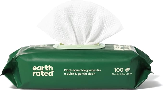 Earth Rated Dog Walking Essentials Bundle - 300 Waste Bags + 100 Grooming Wipes, Unscented
