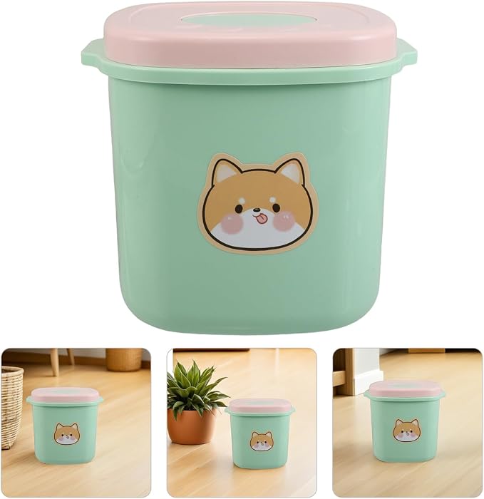 Uonlytech Dog Cat Food Storage Bin with Lid 3l Airtight Plastic Container Vacuum Seal Moisture Dust Proof for Home Portable Pet Food Preservation
