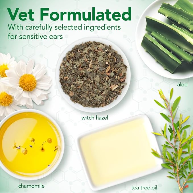 Vet's Best Dog Ear Cleaner Kit, Multi-Symptom Relief
