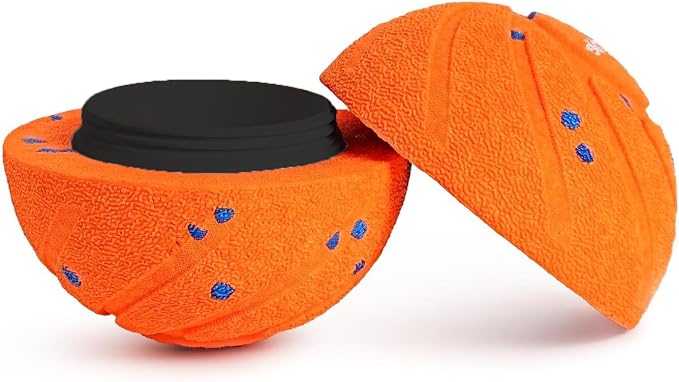 T02 Replacement Dog Ball Shell, 82mm, 90g Lightweight, Orange | Removable Motor Compatible, 2-in-1 Fetch & Throw Toy, Medium & Large Dogs, Easy to Throw, Indoor & Outdoor Play