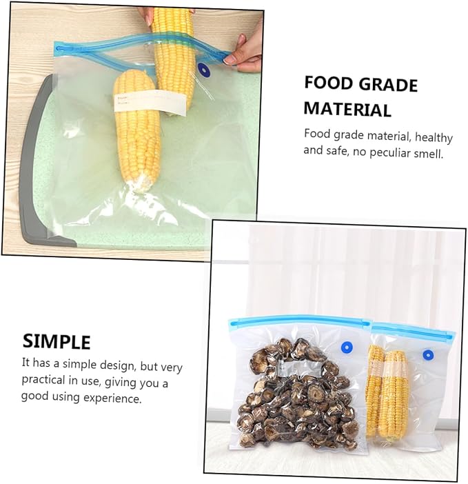 SOLUSTRE 1Set Multifunction Vacuum Compression Bag for Pet Food Preservation Non Filter Pump Food Storage Airtight Seal for Freshness for Meat Dried Fruits and More