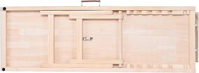 VEVOR Dog Ramp, Folding Pet Ramp for Bed, Adjustable Dog Ramp for Small, Large, Old Dogs & Cats, Wooden Pet Ramp with 47.2" Long Ramp, Adjustable from 13.8" to 27.6", Suitable for Couch, Sofa, Car